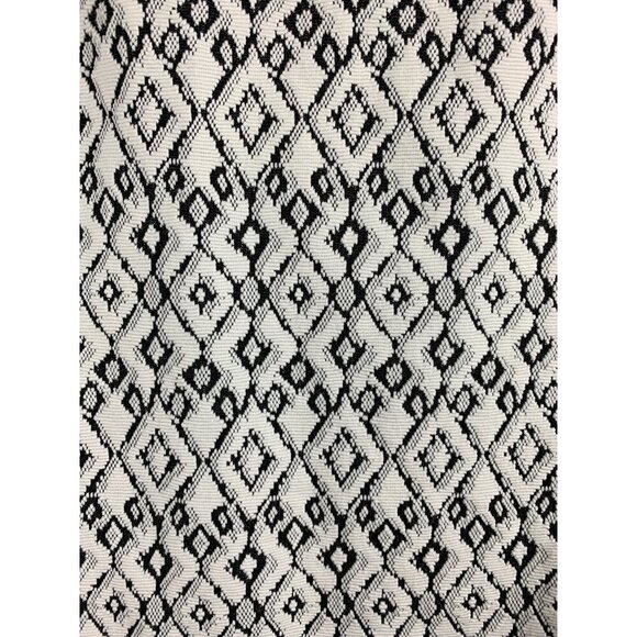 Lysse Womens Geometric Black & White Textured Skirt MP - Picture 3 of 5